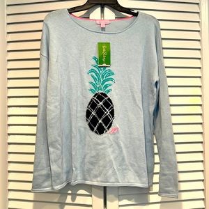 Lilly Pulitzer Pineapple lightweight sweater